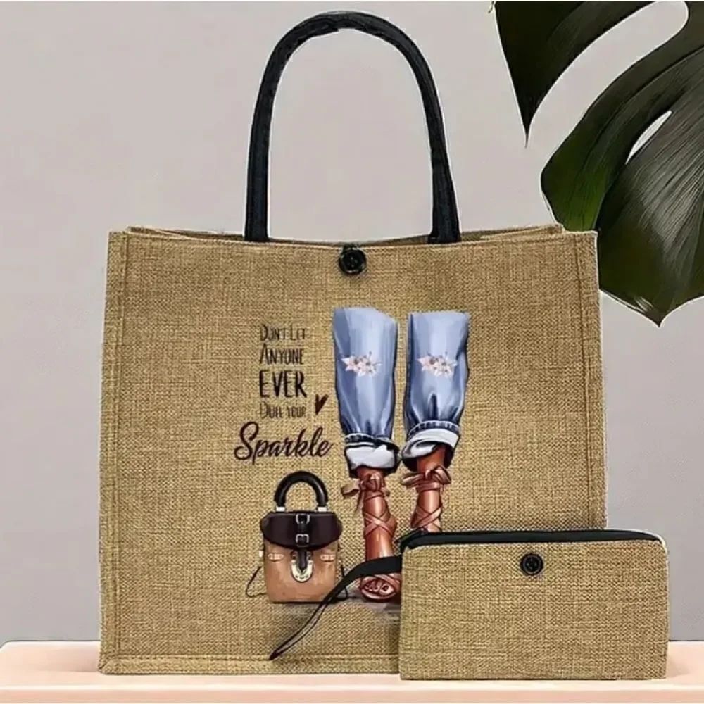 Novelty Burlap Tote